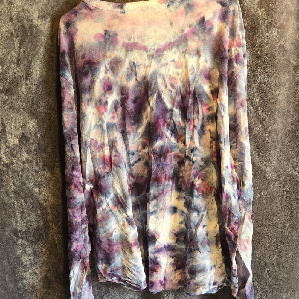 Old Navy Multicolor Tie-Dye Long Sleeve Top - Picture 3 of 5